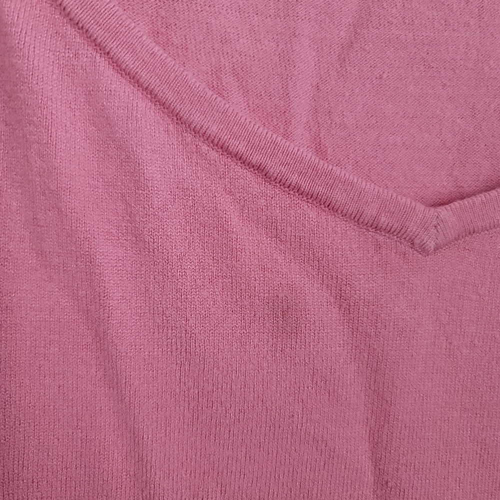 Ann Taylor LOFT Top Womens XL Pink Sleeveless Knit Tank Top - Picture 7 of 7